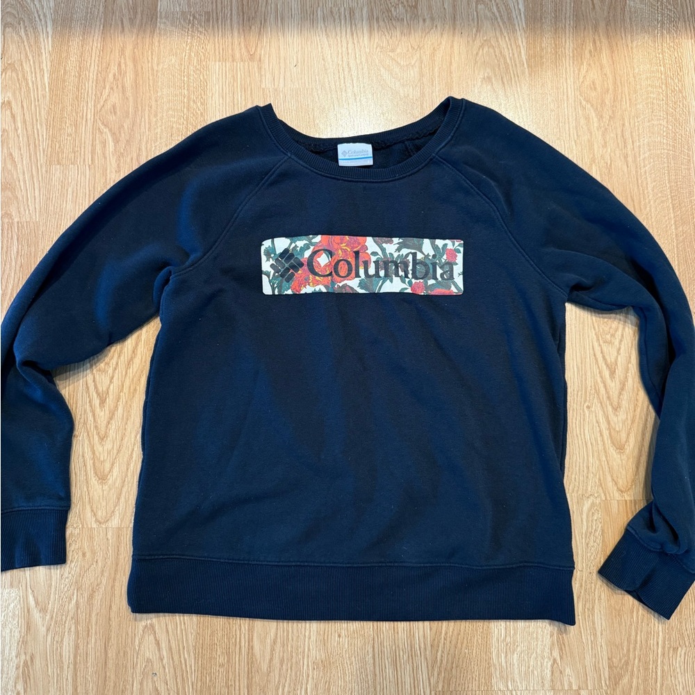 Columbia Floral Logo Crewneck Sweatshirt — Small